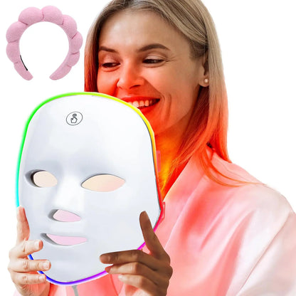 Transform Your Skincare Routine with the 7 Color LED Beauty Mask - Perfect Gift for Women!