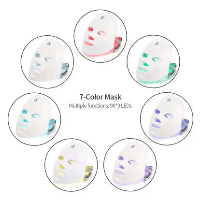 Transform Your Skincare Routine with the 7 Color LED Beauty Mask - Perfect Gift for Women!