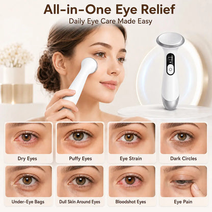 Revitalize Your Eyes with the SENLAN 3-in-1 Heated Eye Care Wand - Say Goodbye to Dryness, Puffiness, and Dark Circles with Soothing Heat, Refreshing Cooling, and Gentle Vibration!