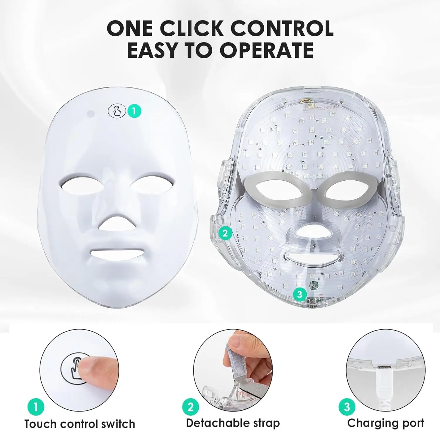 Transform Your Skincare Routine with the 7 Color LED Beauty Mask - Perfect Gift for Women!