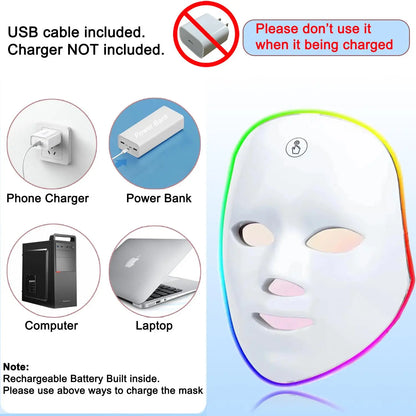 Transform Your Skincare Routine with the 7 Color LED Beauty Mask - Perfect Gift for Women!