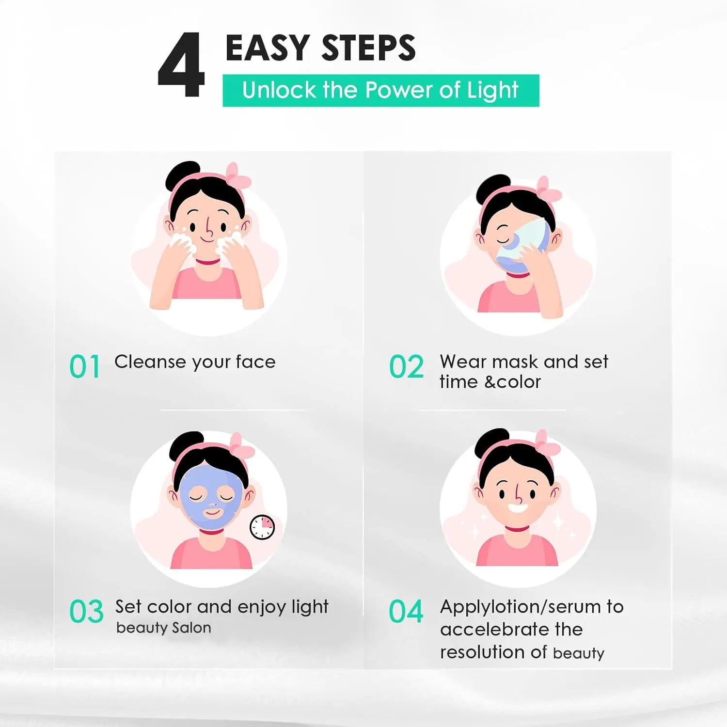 Transform Your Skincare Routine with the 7 Color LED Beauty Mask - Perfect Gift for Women!